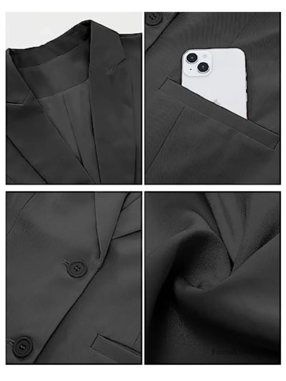 Women's Blazer Business Casual Long Sleeve Work Office Lapel Pockets